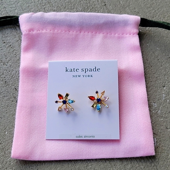 kate spade Jewelry - kate spade new yorkFirework Floral Goldtone & Cubic Zirconia Stud Earrings